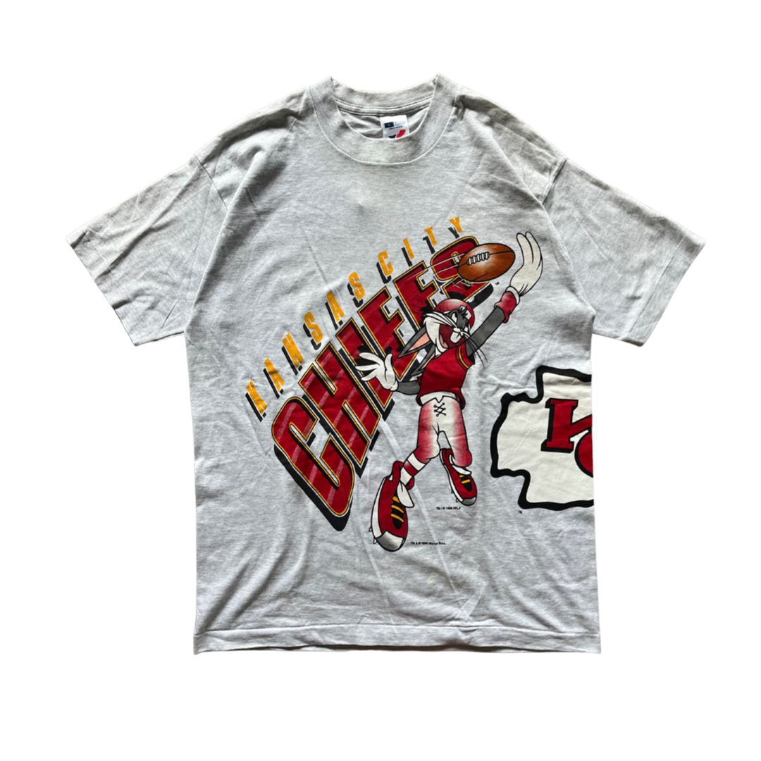 WESTSIDE STOREY VINTAGE | VINTAGE 1996 AIR BUGS BUNNY KANSAS CITY CHIEFS T-SHIRT - Westside Storey