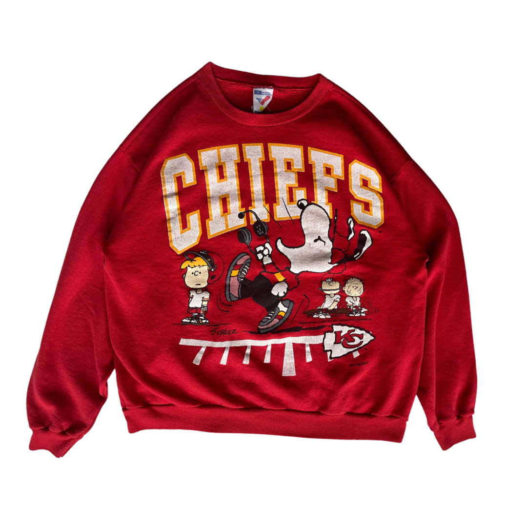 WESTSIDE STOREY VINTAGE | VINTAGE 1993 SNOOPY KC CHIEFS SWEATSHIRT - Westside Storey
