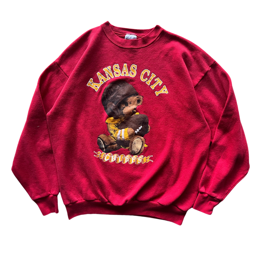 WESTSIDE STOREY VINTAGE VINTAGE 90S TEDDY BEAR KC CHIEFS