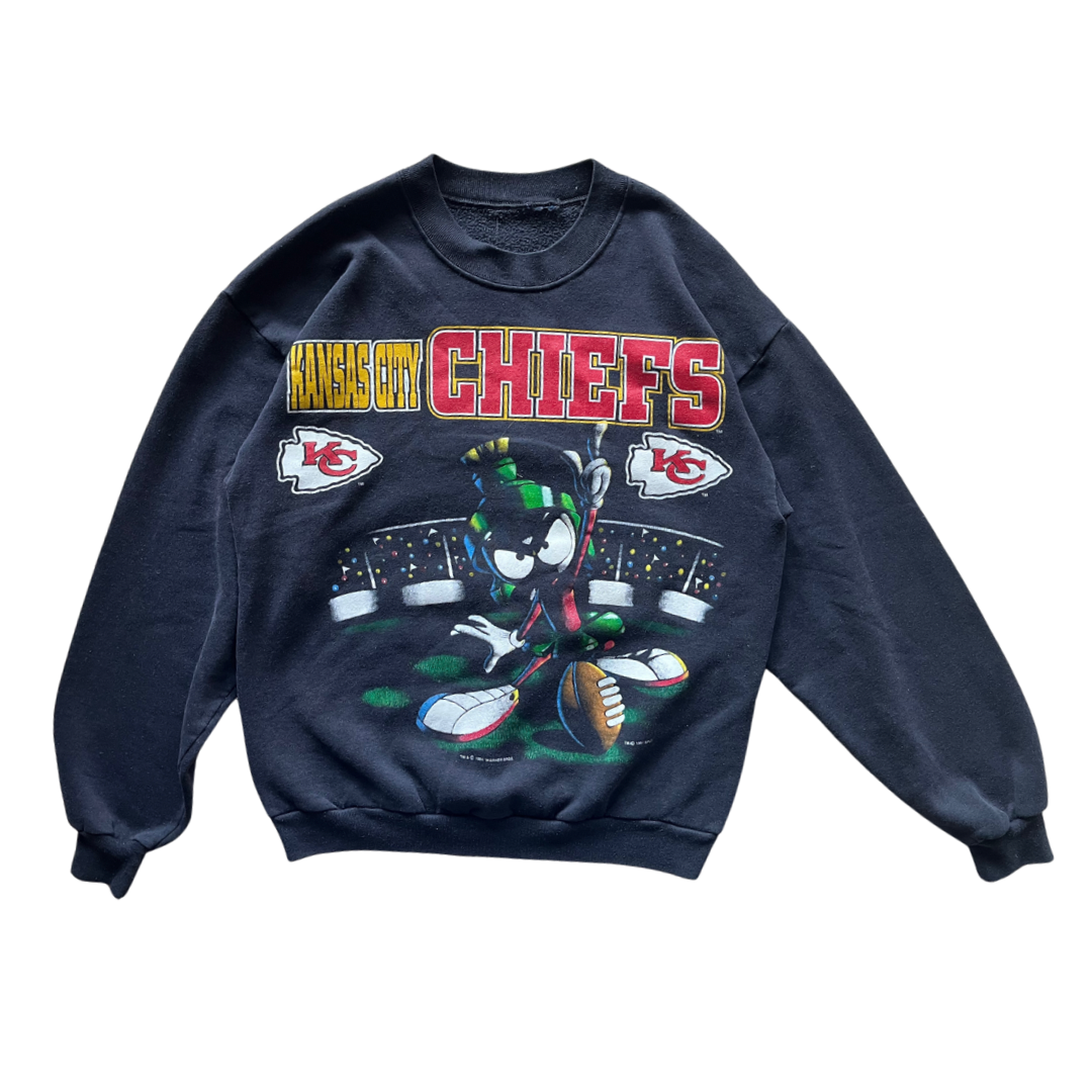 WESTSIDE STOREY VINTAGE | VINTAGE 1994 MARVIN MARTIAN KC CHIEFS SWEATSHIRT - Westside Storey