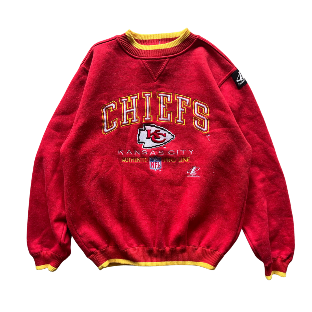 WESTSIDE STOREY VINTAGE | VINTAGE 90S PROLINE LOGO ATHELTIC KC CHIEFS SWEATSHIRT - Westside Storey