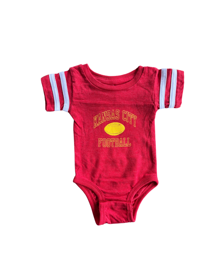 BELLBOY | KIDS KANSAS CITY FOOTBALL ONESIE - RED - Westside Storey