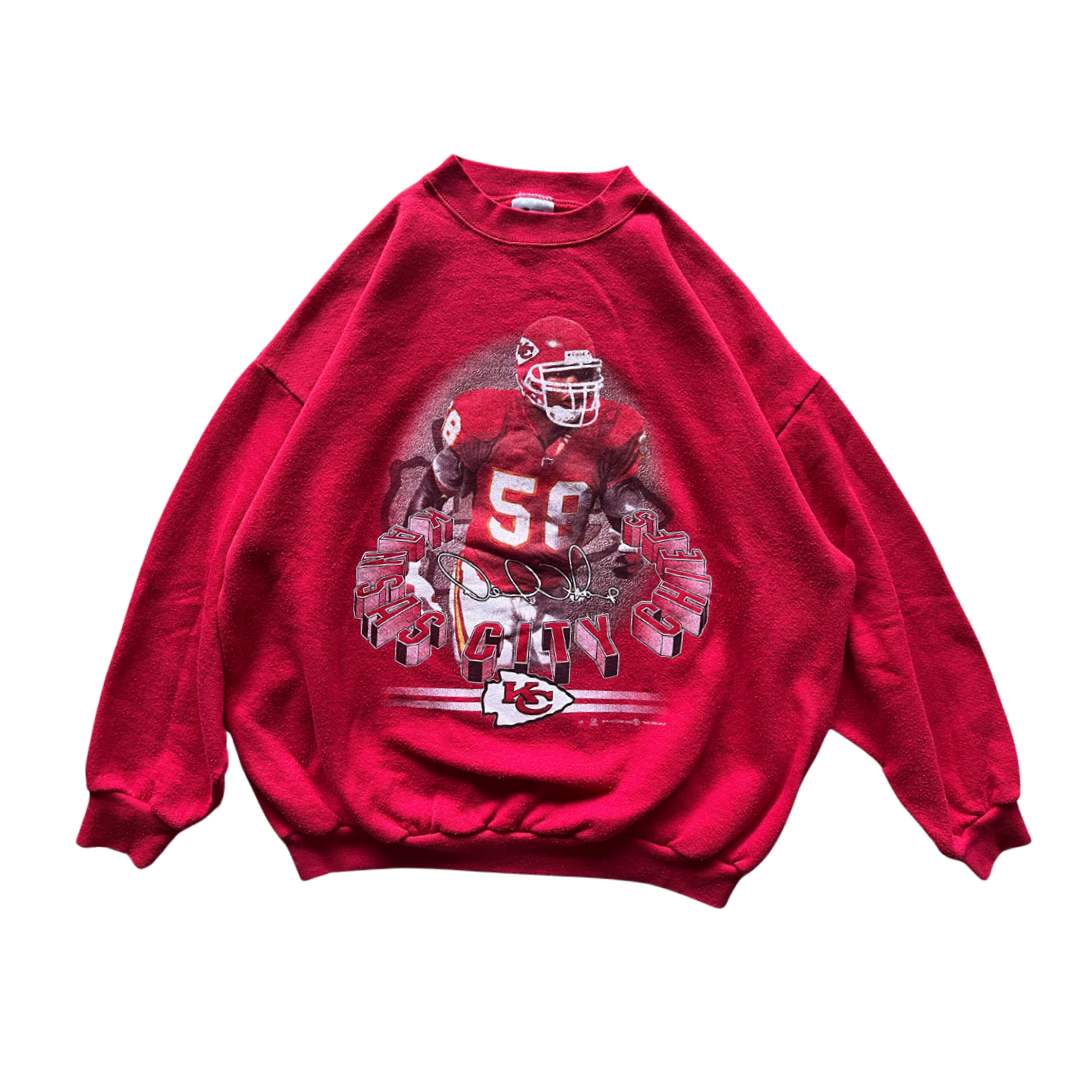 WESTSIDE STOREY VINTAGE | VINTAGE 90S DERRICK THOMAS KC CHIEFS SWEATSHIRT - Westside Storey
