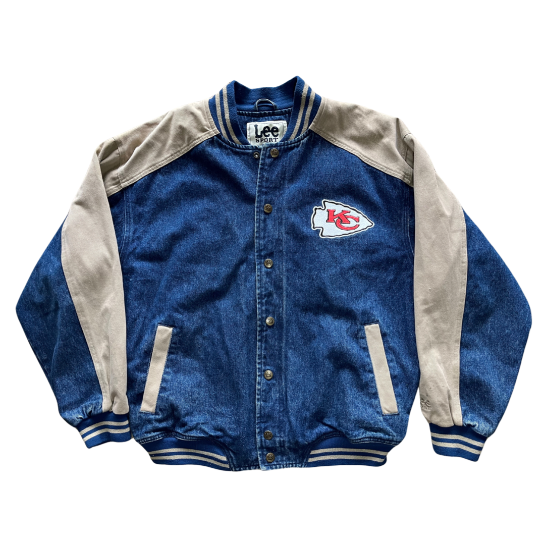 WESTSIDE STOREY VINTAGE | VINTAGE 90S KC CHIEFS LEE DENIM JACKET - Westside Storey