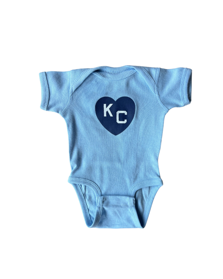 SANDLOT | BABY BLUE KC HEART ONSIE