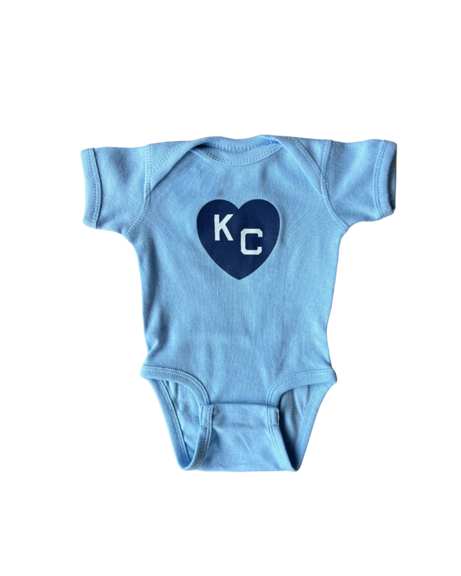 SANDLOT | BABY BLUE KC HEART ONSIE