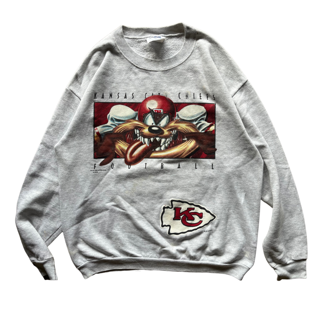 WESTSIDE STOREY VINTAGE | VINTAGE 1997 TAZ KC CHIEFS SWEATSHIRT - Westside Storey