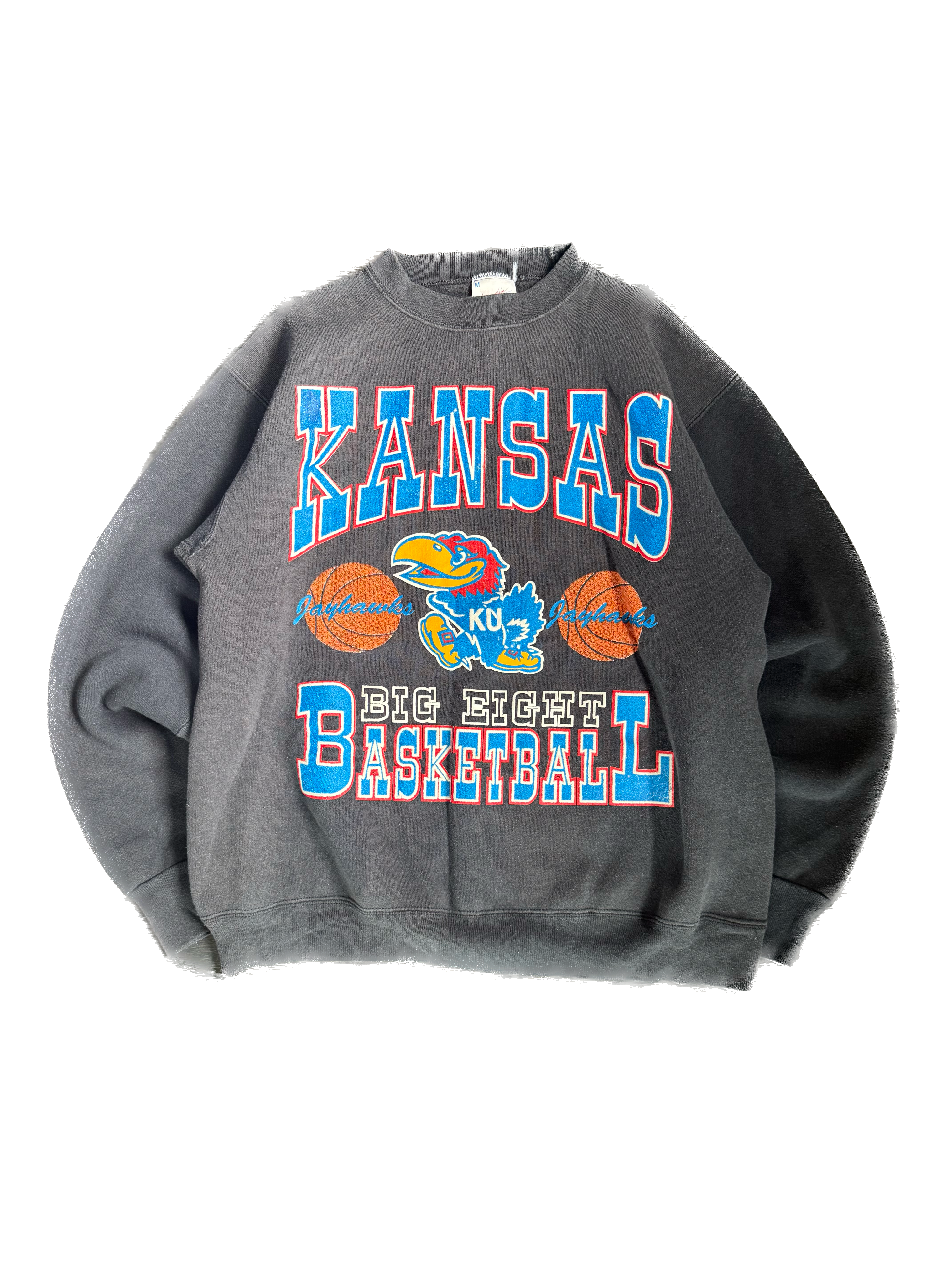 WESTSIDE STOREY VINTAGE | VINTAGE 90'S BIG EIGHT KU BASKETBALL SWEATSHIRT - BLACK Westside Storey