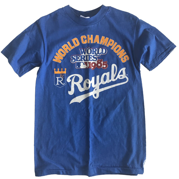 dvstinjames Kansas City Royals 1985 World Series Champs - Blue Font Women's T-Shirt