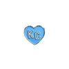 CHARLIE HUSTLE | KC HEART ENAMEL PIN - LIGHT BLUE
