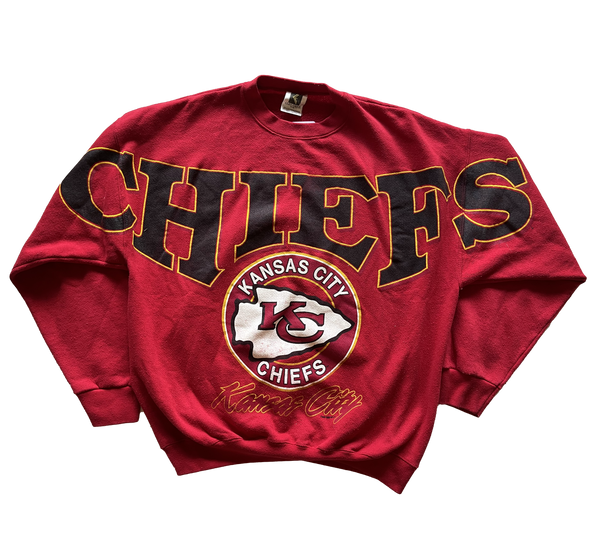 90's Kansas City Chiefs Starter Script Hooded NFL Sweatshirt Size Medium –  Rare VNTG