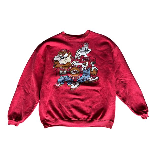 WESTSIDE STOREY VINTAGE  VINTAGE 1991 TAZ CHIEFS SWEATSHIRT - Westside  Storey