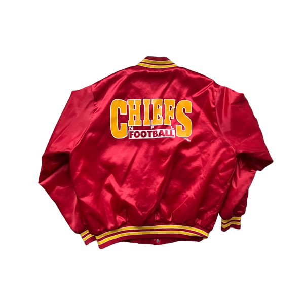 Kansas City Chiefs Satin Bomber Red Jacket