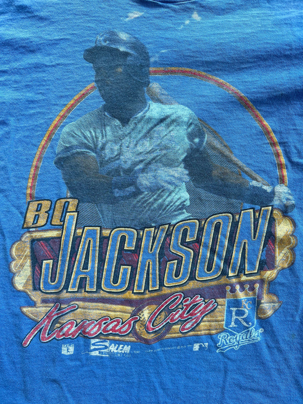 Vintage 90s Salem Sportswear Bo Jackson Royals T Shirt M