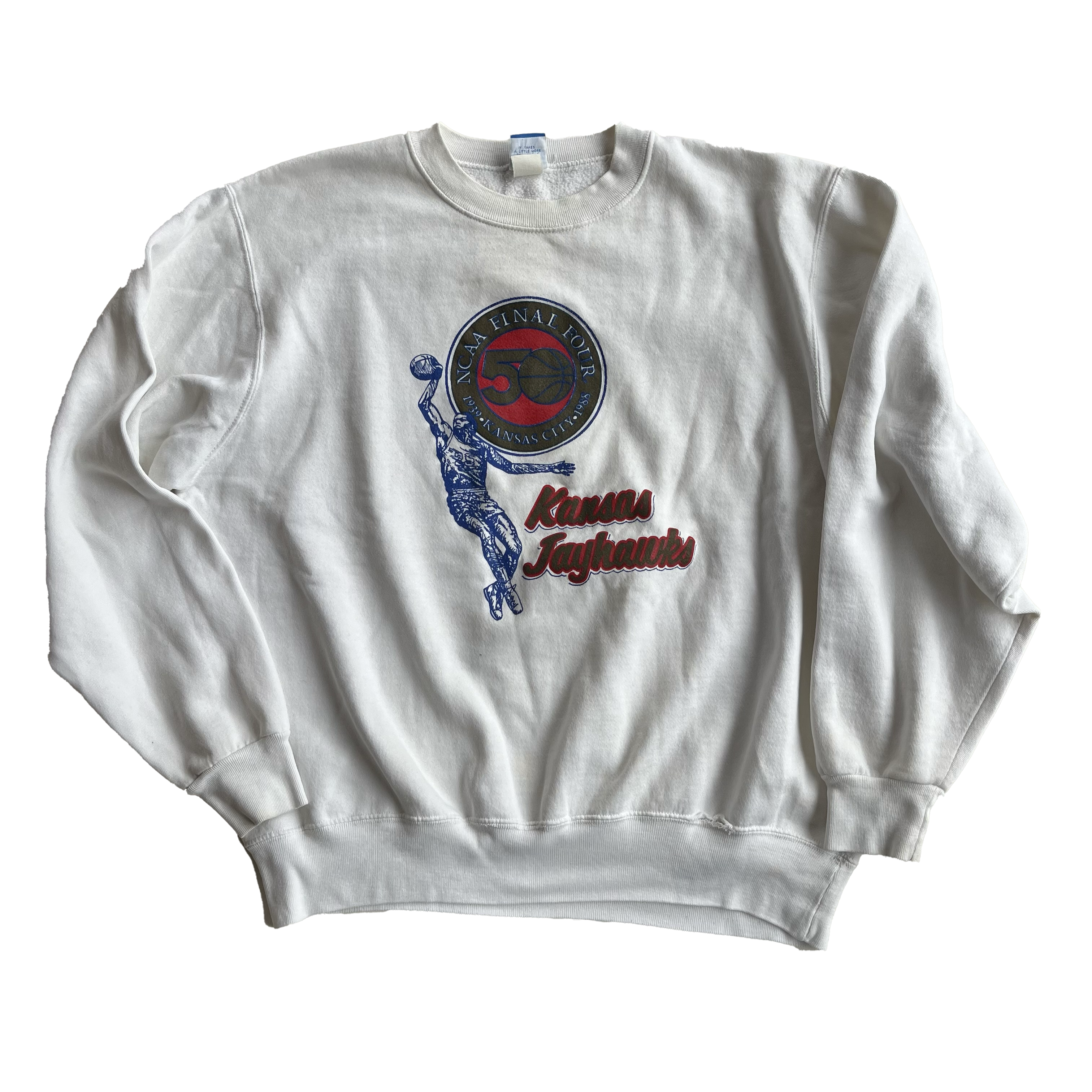 WESTSIDE STOREY VINTAGE | VINTAGE 1988 KU FINAL FOUR KANSAS JAYHAWKS SWEATSHIRT - Westside Storey