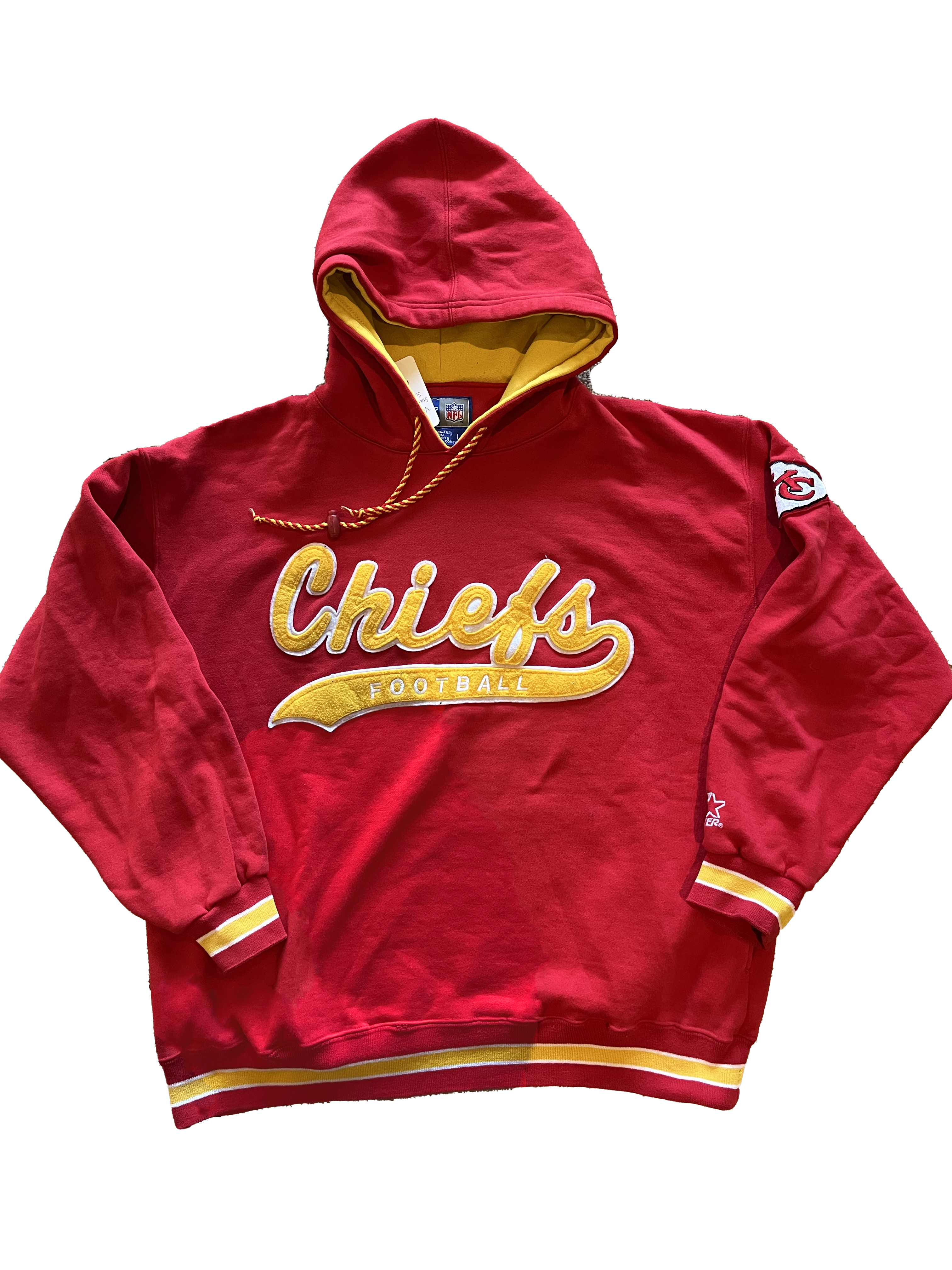 WESTSIDE STOREY VINTAGE | VINTAGE 90S STARTER CHIEFS SCRIPT HOODIE - Westside Storey