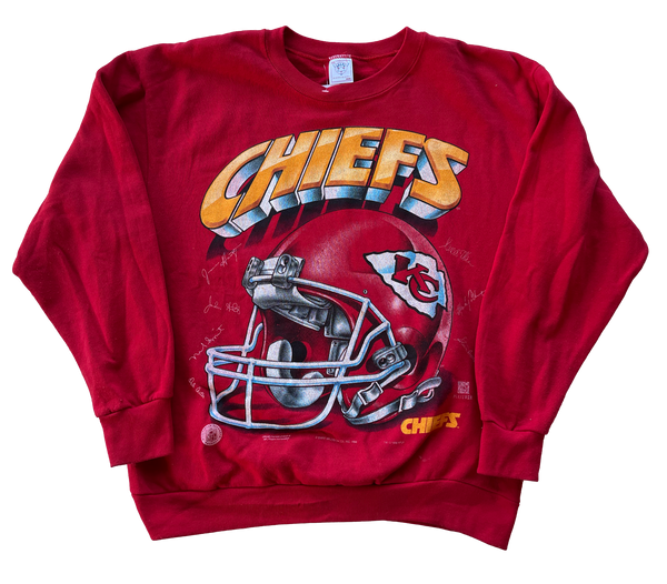 Vintage 1996 Kansas City Chiefs Sweatshirt Size L Large Galt Sand