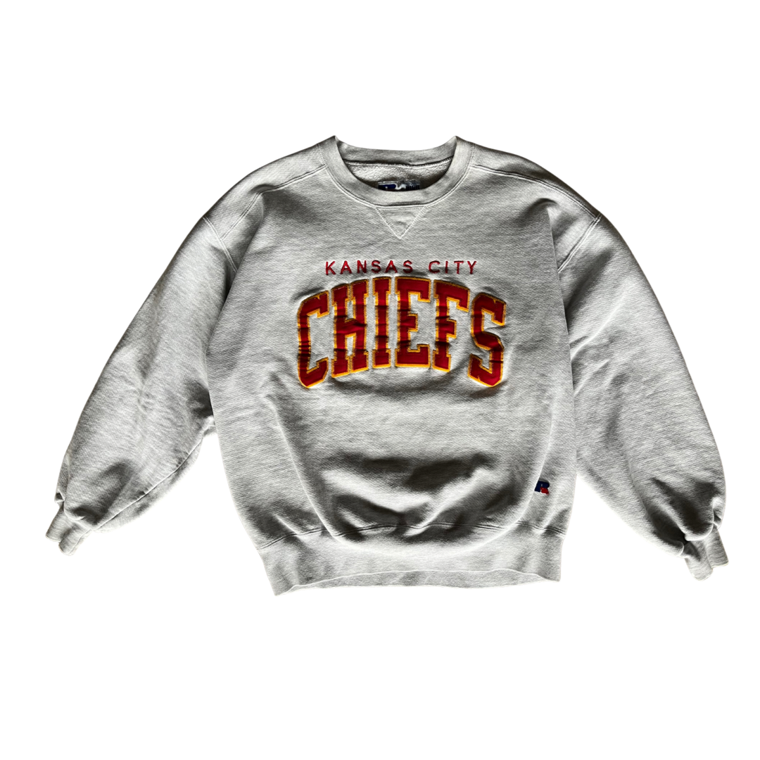 WESTSIDE STOREY VINTAGE | VINTAGE 90S CHIEFS RUSSELL STITCHED SWEATSHIRT - Westside Storey