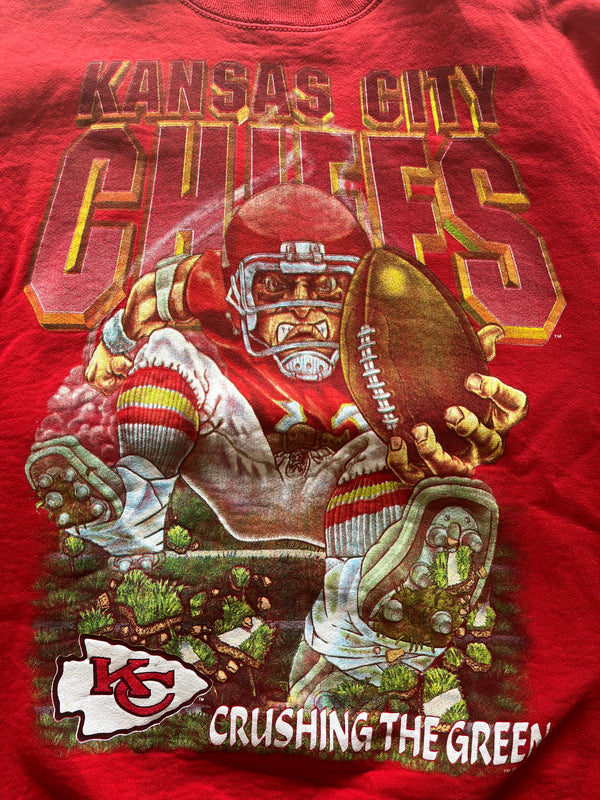 Vintage Salem Kansas City Chiefs Crushing Green 1994 Red Sweatshirt Adult  Size L