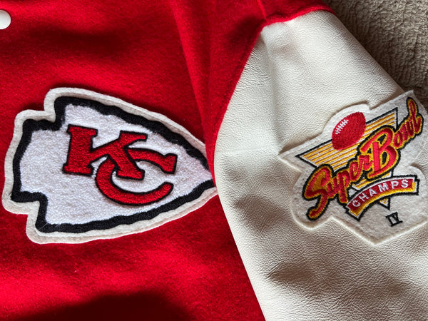 WESTSIDE STOREY VINTAGE  VINTAGE 90S CHIEFS LOCKER LINE LETTERMAN