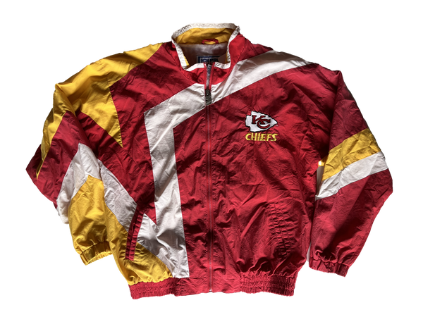 WESTSIDE STOREY VINTAGE  VINTAGE 90S CHIEFS LOGO ATHLETIC WINDBREAKER -  Westside Storey