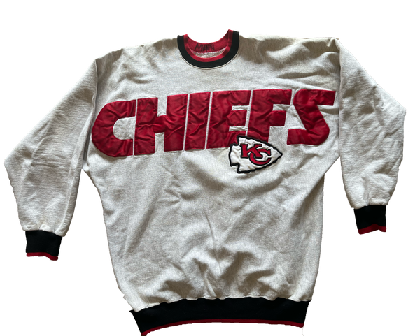 WESTSIDE STOREY VINTAGE  VINTAGE 90S NUTMEG COOL GRAPHIC CHIEFS SWEAT -  Westside Storey