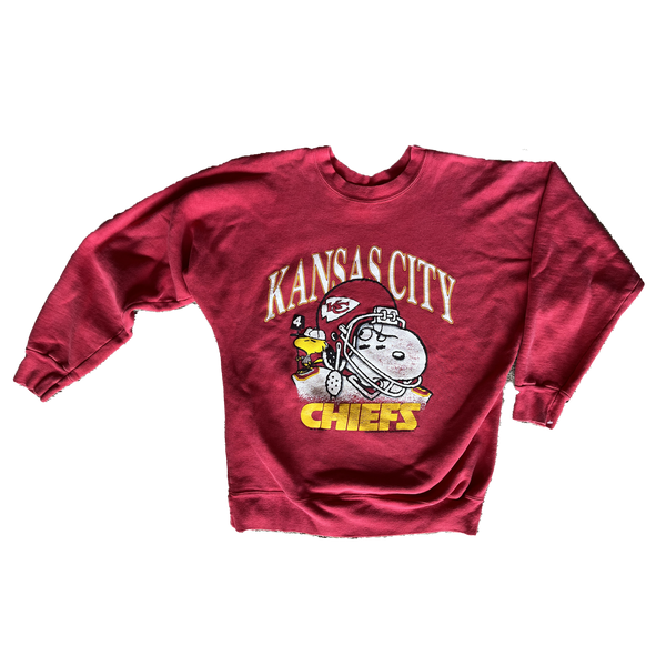 WESTSIDE STOREY VINTAGE  VINTAGE 90S SNOOPY JOE CHIEF KC CHIEFS T-SHI -  Westside Storey