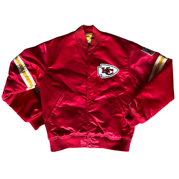 Kansas City Chiefs Satin Bomber Red Jacket