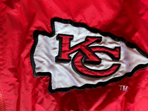 Vintage 1990s Kansas City KC Chiefs Full Zip Windbreaker Jacket - L