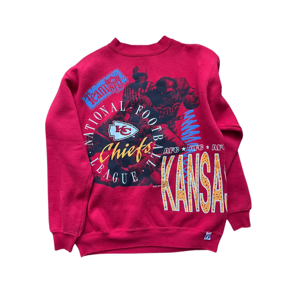 WESTSIDE STOREY VINTAGE  KC WOLF SWEATSHIRT CHIEFS SIC'EM - Westside Storey