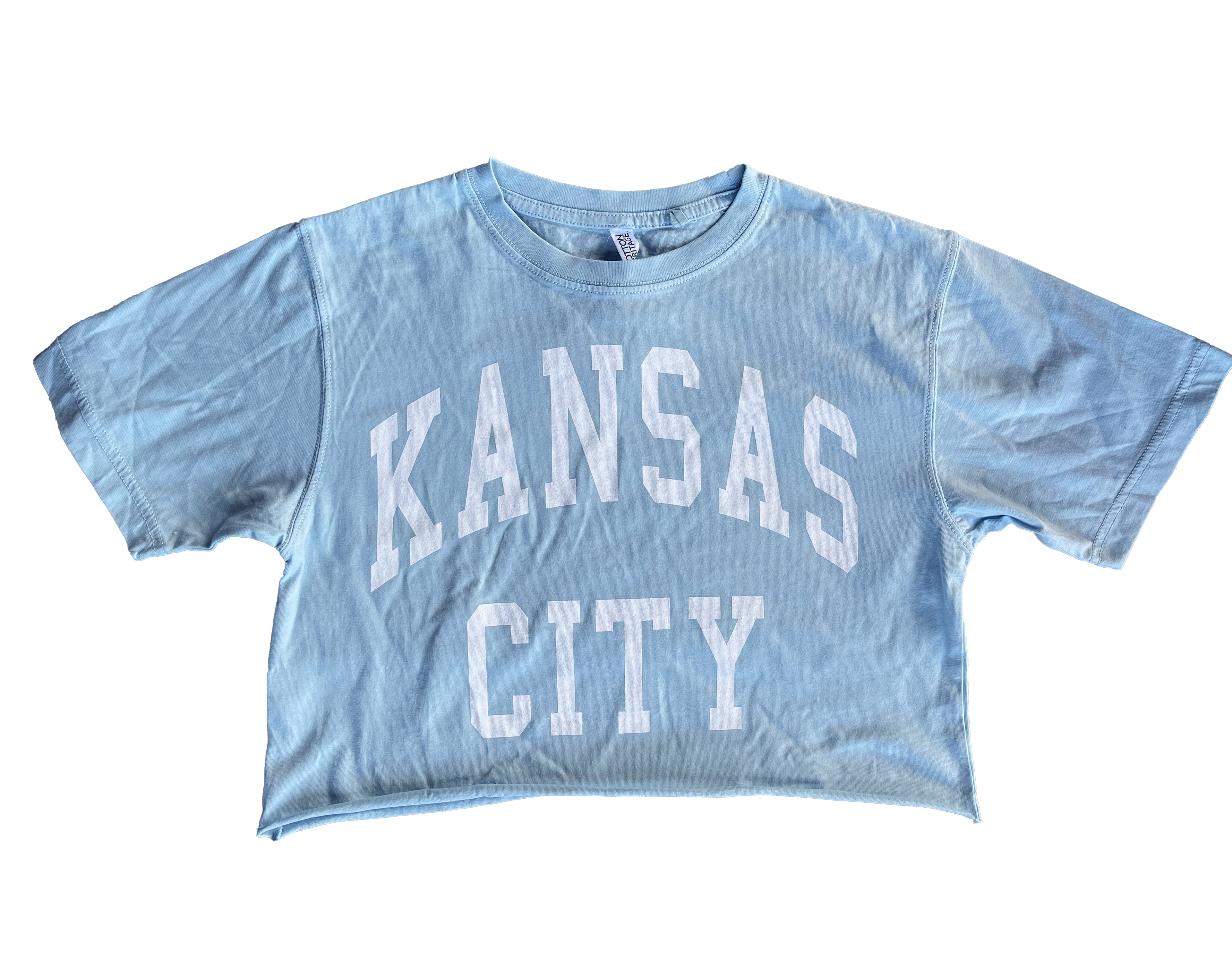1KC | KC VINTAGE CROP TOP T-SHIRT - CHAMBRAY - Westside Storey