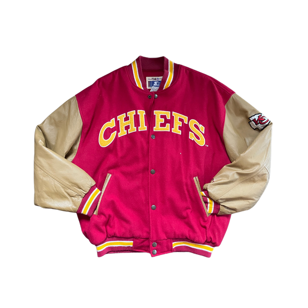 WESTSIDE STOREY VINTAGE  VINTAGE 90S CHIEFS LOGO ATHLETIC WINDBREAKER -  Westside Storey