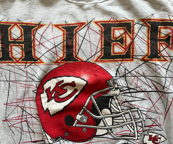 WESTSIDE STOREY VINTAGE  VINTAGE KC CHIEFS 90S LEGENDS SPELLOUT SWEAT -  Westside Storey