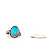 VINTAGE JEWELRY | STERLING TURQUOISE RING (SIZE 4.5)