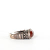 VINTAGE JEWELRY | RED JASPER STERLING RING (SIZE 7)