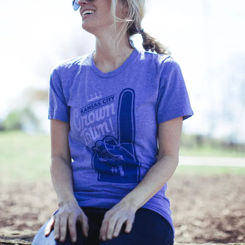 BELLBOY | CROWN TOWN T-SHIRT - HEATHER BLUE Bellboy Apparel