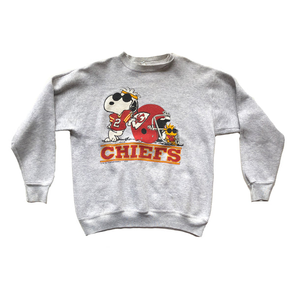 WESTSIDE STOREY VINTAGE  VINTAGE 90S RARE SNOOPY CHIEFS SWEATSHIRT -  Westside Storey