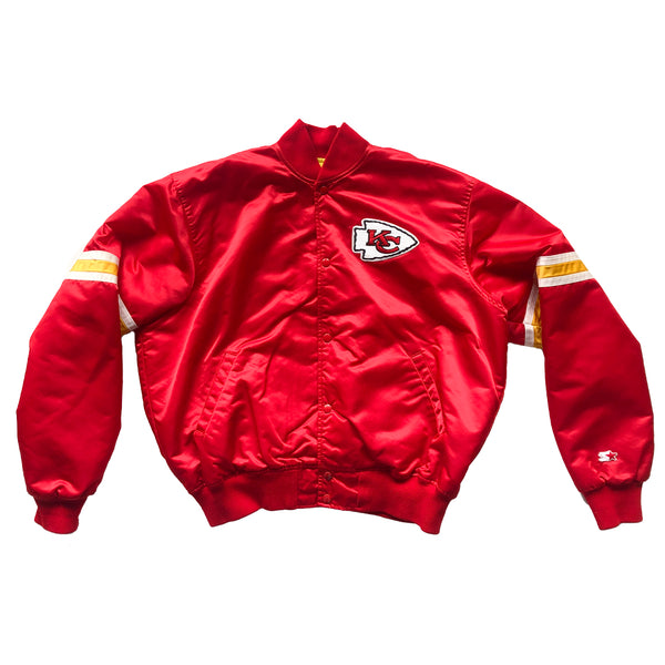 WESTSIDE STOREY VINTAGE  VINTAGE 90S CHIEFS LARGE LOGO STARTER PUFFER -  Westside Storey