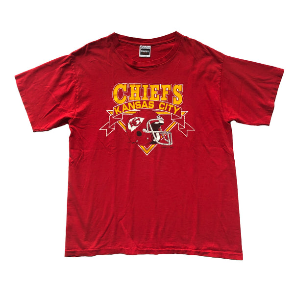 WESTSIDE STOREY VINTAGE  VINTAGE 90'S KC WOLF CHIEFS T-SHIRT - Westside  Storey