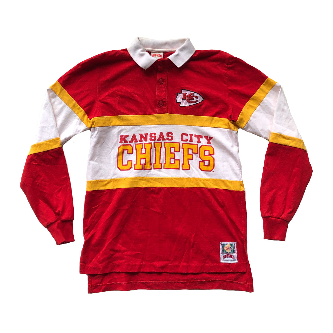 WESTSIDE STOREY VINTAGE | VINTAGE 90'S NUTMEG RUGBY CHIEF SHIRT - Westside Storey