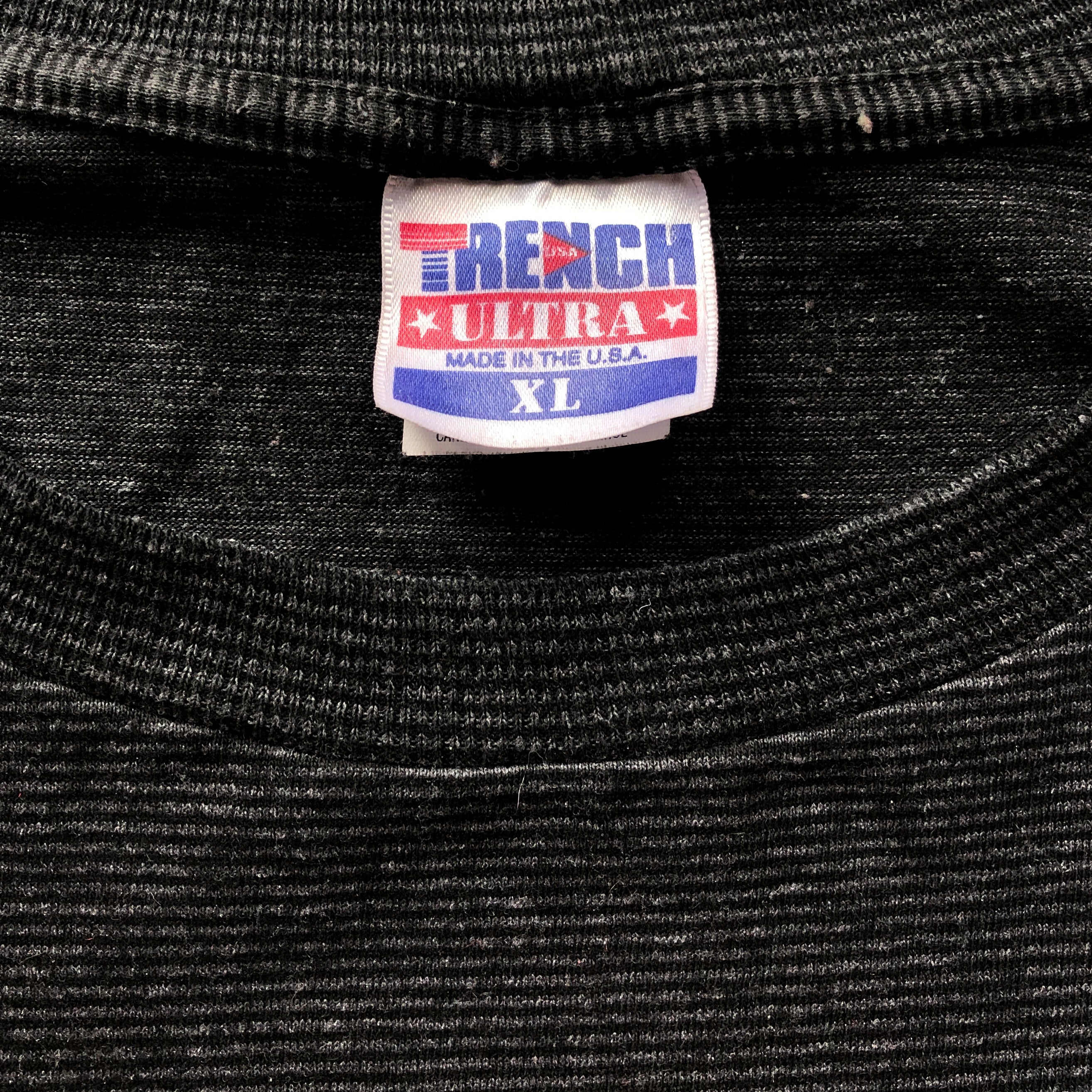 WESTSIDE STOREY VINTAGE | VINTAGE 90'S STRIPED CHIEFS BLACK T-SHIRT - Westside Storey