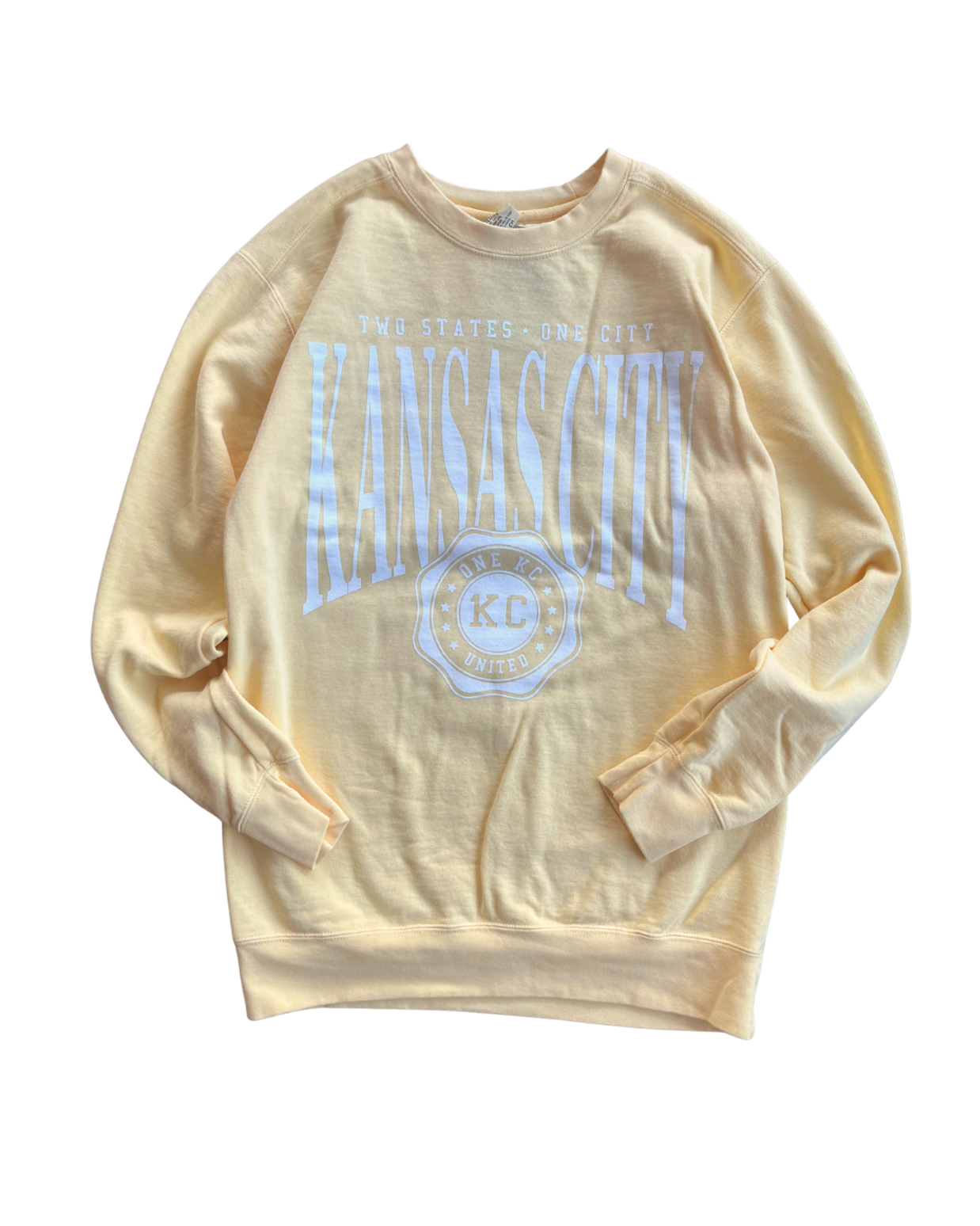 1KC | ONE CITY FLEECE CREWNECK - BUTTER 1KC