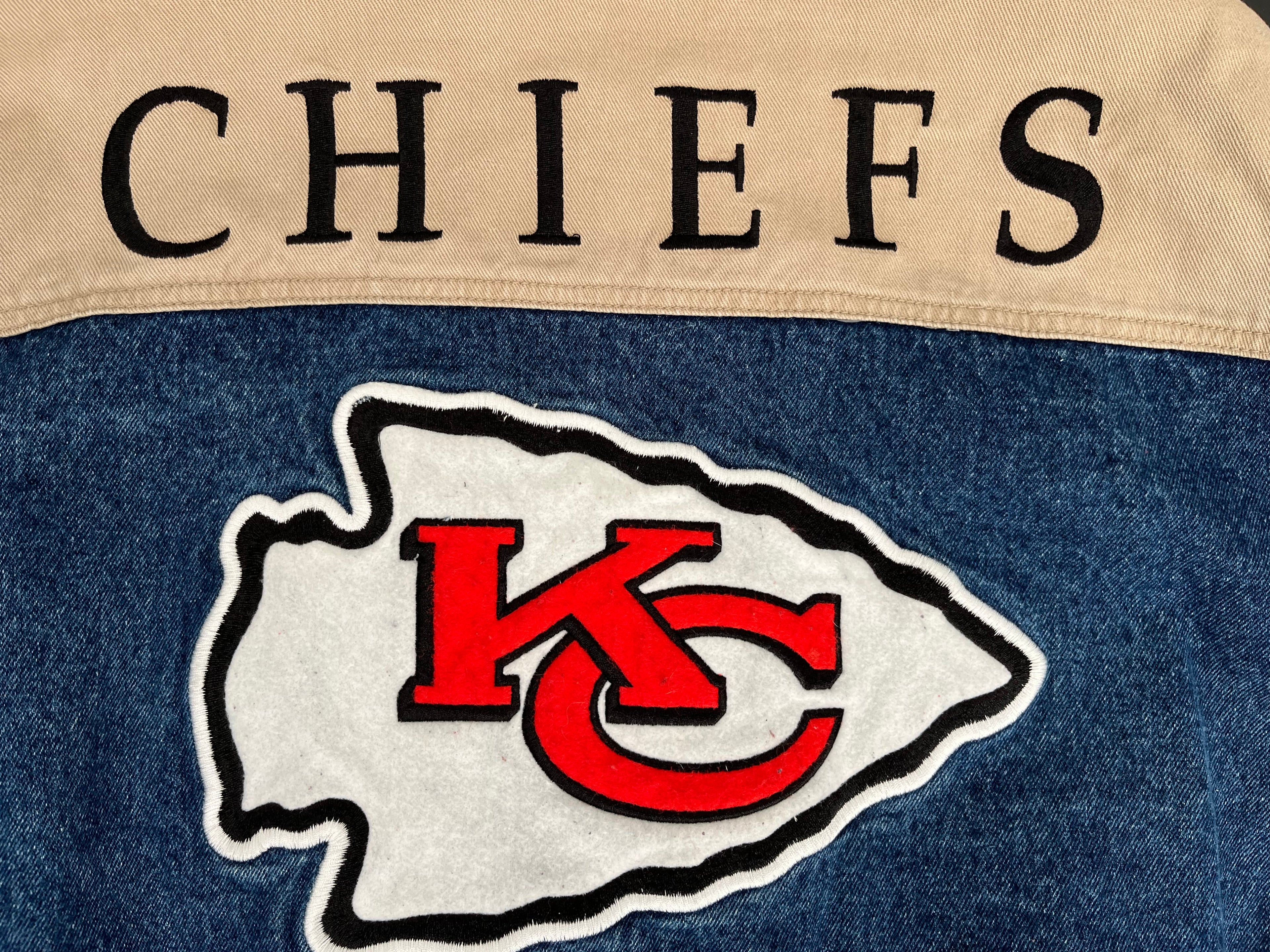 WESTSIDE STOREY VINTAGE | VINTAGE 90S LEE LETTERMAN KC CHIEFS- DENIM - Westside Storey
