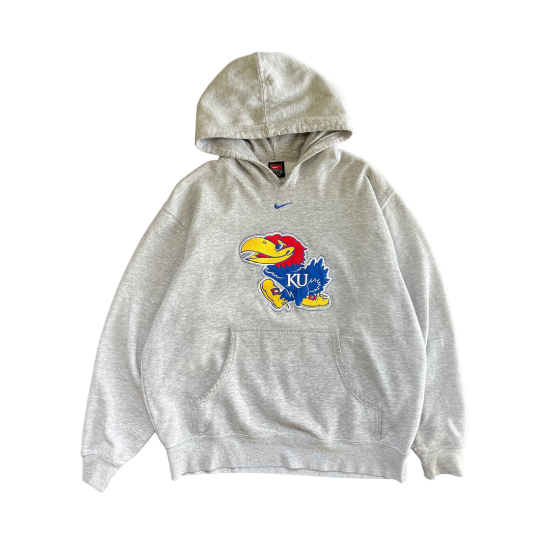 WESTSIDE STOREY VINTAGE VINTAGE 90S NIKE MIDDLE SWOOSH JAYHAWKS KU H Westside Storey