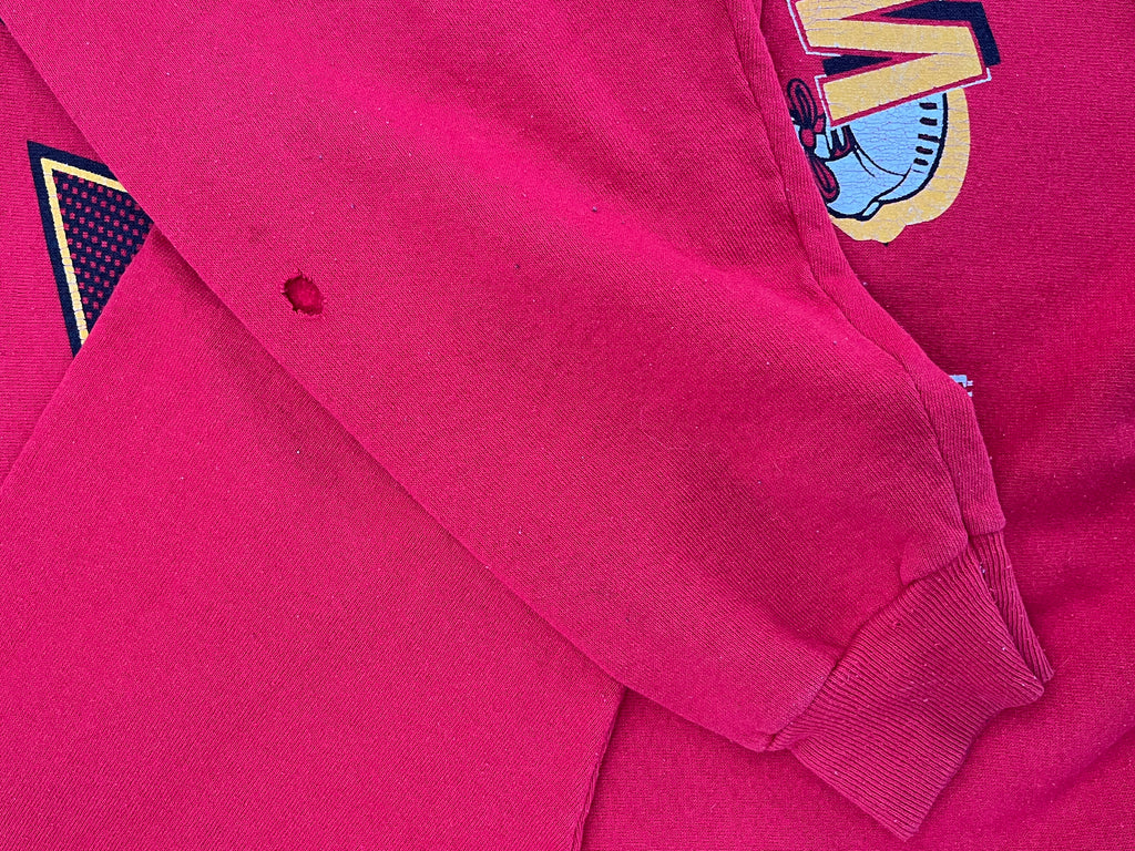WESTSIDE STOREY VINTAGE | VINTAGE 90S KC WOLF CHIEFS SWEATSHIRT- RED - Westside Storey