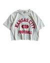 1KC | LOCKER FOOTBALL CROP TEE- IVORY