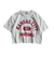1KC | LOCKER FOOTBALL CROP TEE- IVORY - Westside Storey