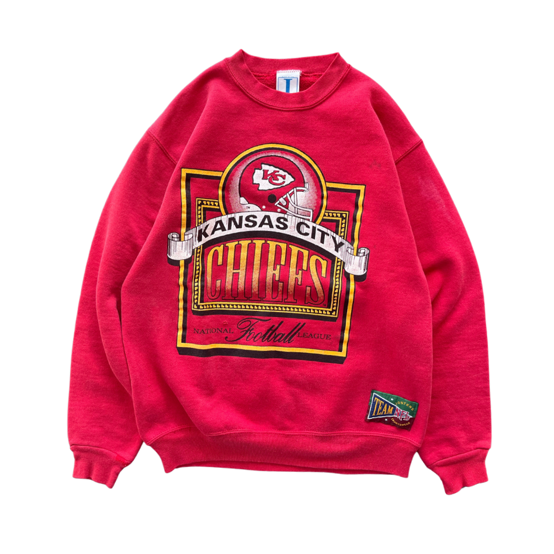 WESTSIDE STOREY VINTAGE | VINTAGE 90S KC CHIEFS NFL SWEATSHIRT - RED - Westside Storey