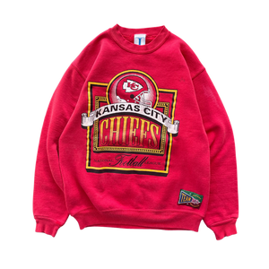 WESTSIDE STOREY VINTAGE | VINTAGE 90S KC CHIEFS NFL SWEATSHIRT - RED - Westside Storey