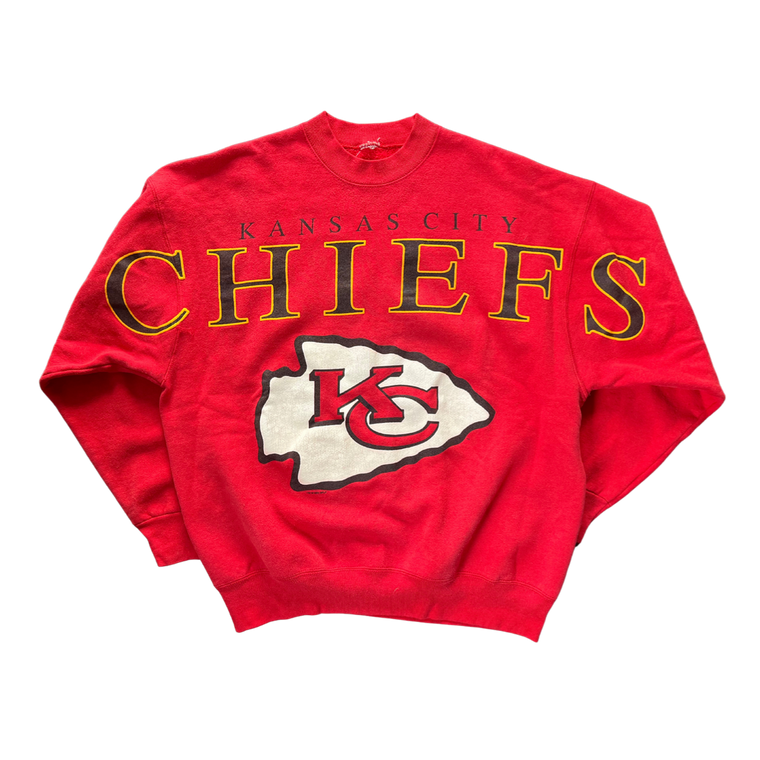 WESTSIDE STOREY VINTAGE | VINTAGE 90'S CLIFF ENGLE KC CHIEFS SPELLOUT SWEATSHIRT